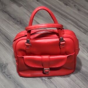 Vintage Tomato Red American Tourister Travel Bag